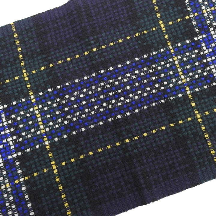 Excellent Johnstons of Elgin Scarf Check Pattern Multi cashmere mens