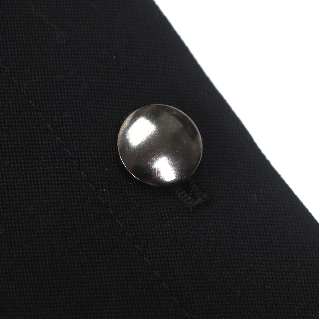 Pristine Double chester coat Logo button black wool mens 2 U754-C04-101