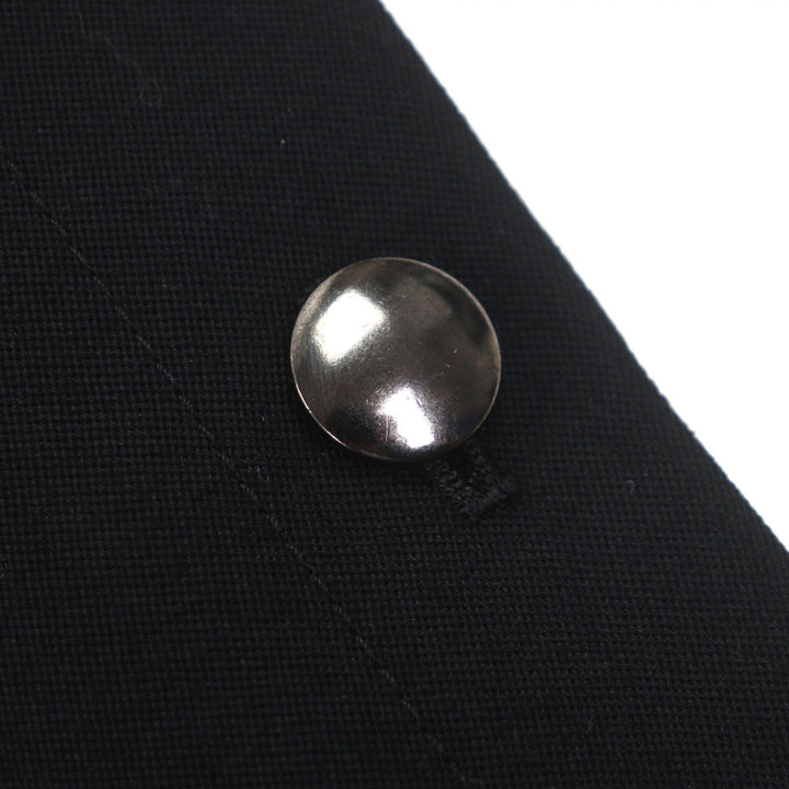 Pristine Double chester coat Logo button black wool mens 2 U754-C04-101