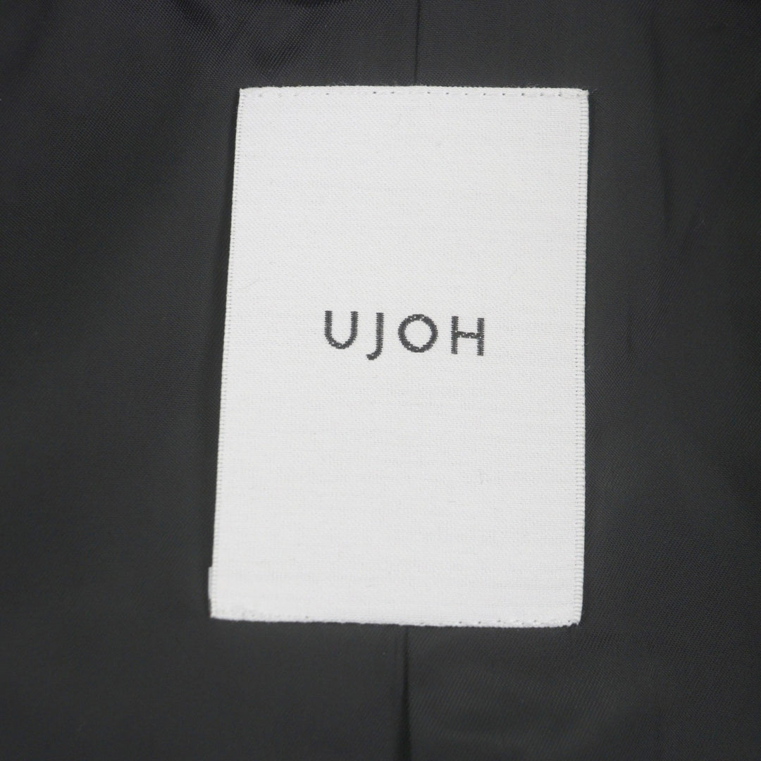Pristine Double chester coat Logo button black wool mens 2 U754-C04-101