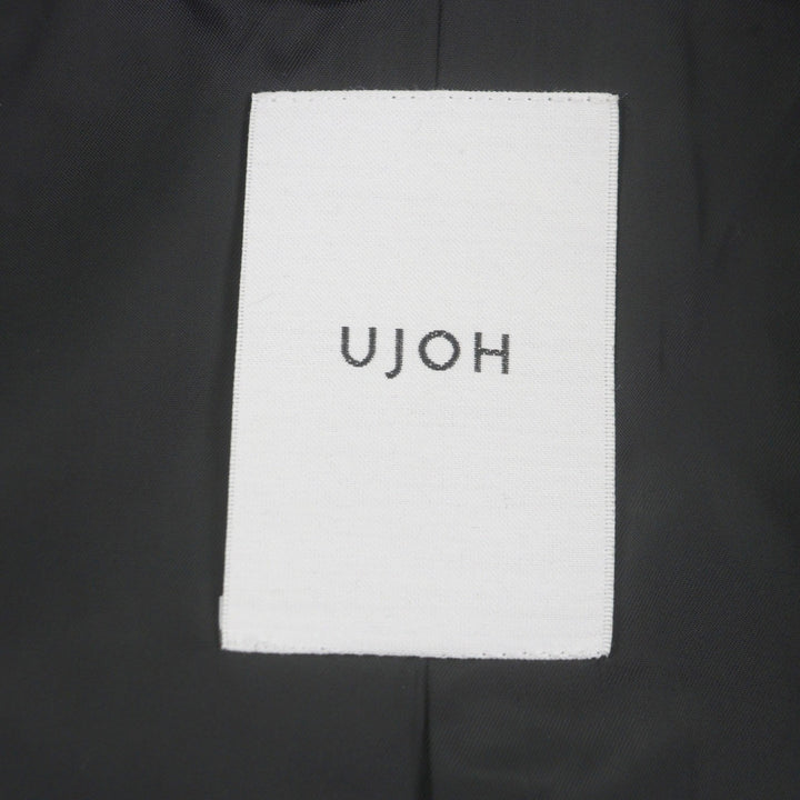 Pristine Double chester coat Logo button black wool mens 2 U754-C04-101
