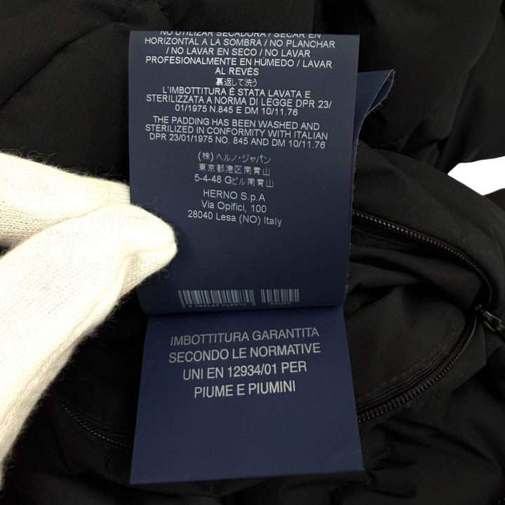 Great Herno down coat Laminar black polyester Women 38 PI080DL