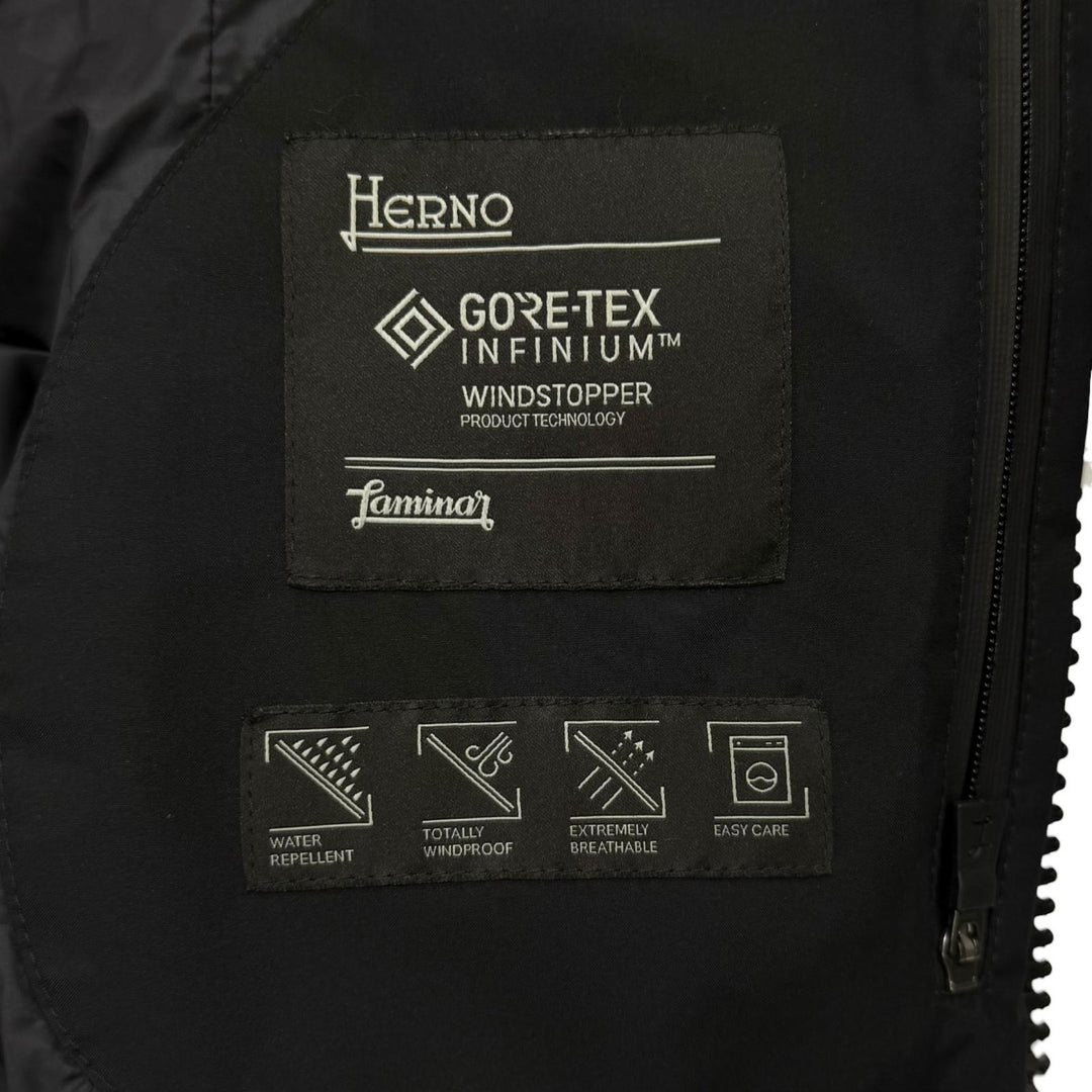 Great Herno down coat Laminar black polyester Women 38 PI080DL