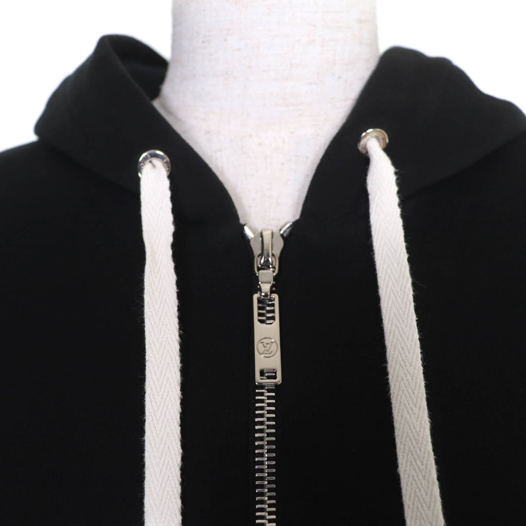 Great LOUIS VUITTON hoodie Logo-emblazoned monogram trunks and bag black Women S