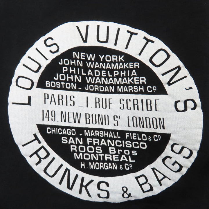 Great LOUIS VUITTON hoodie Logo-emblazoned monogram trunks and bag black Women S