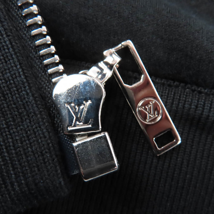 Great LOUIS VUITTON hoodie Logo-emblazoned monogram trunks and bag black Women S