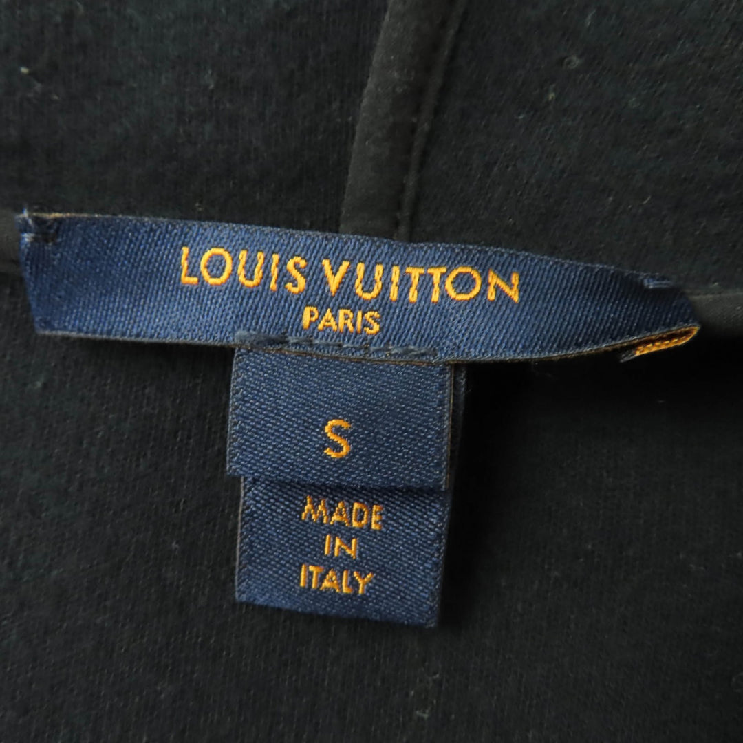 Great LOUIS VUITTON hoodie Logo-emblazoned monogram trunks and bag black Women S