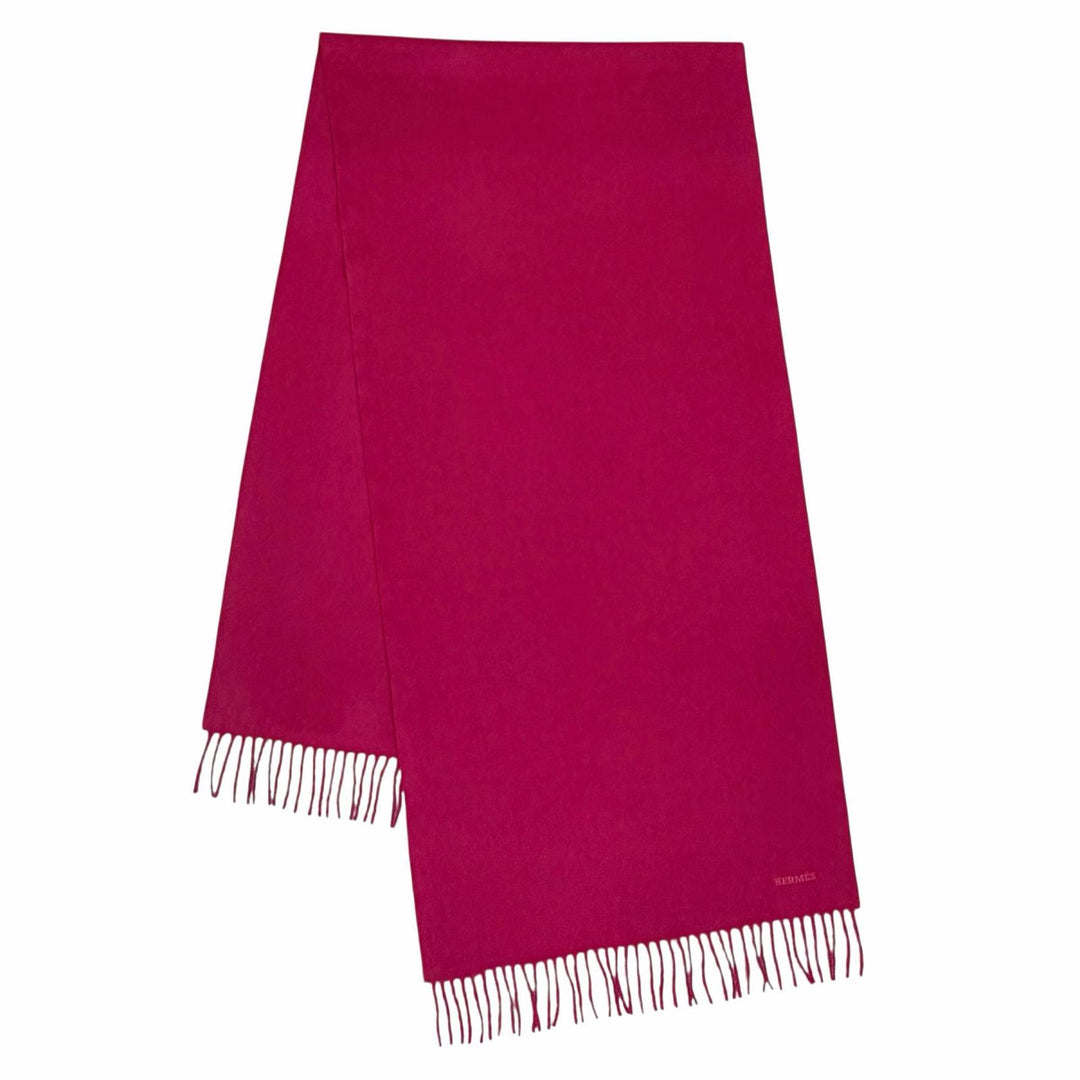 Pristine HERMES Scarf Red cashmere Women