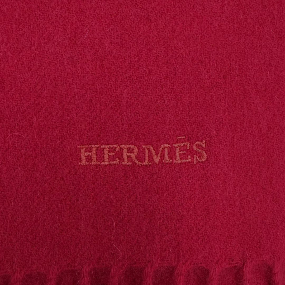 Pristine HERMES Scarf Red cashmere Women