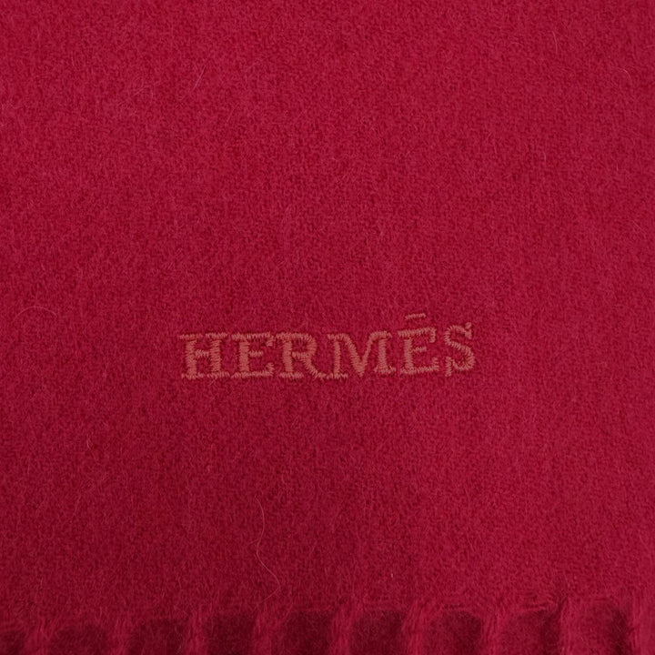 Pristine HERMES Scarf Red cashmere Women