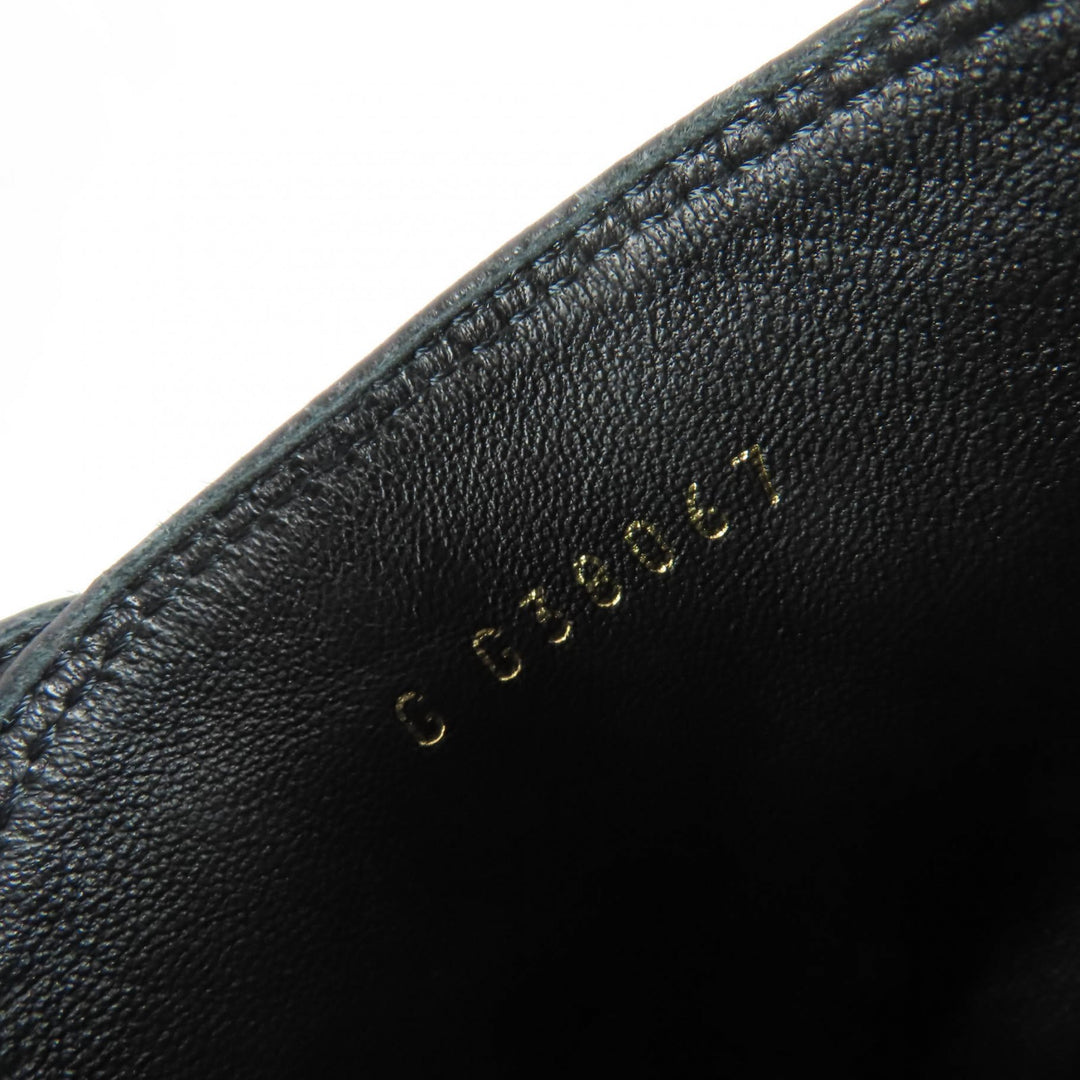 Great CHANEL short boots COCO Mark Leather Ankle Boots black Women 35 22B G38067