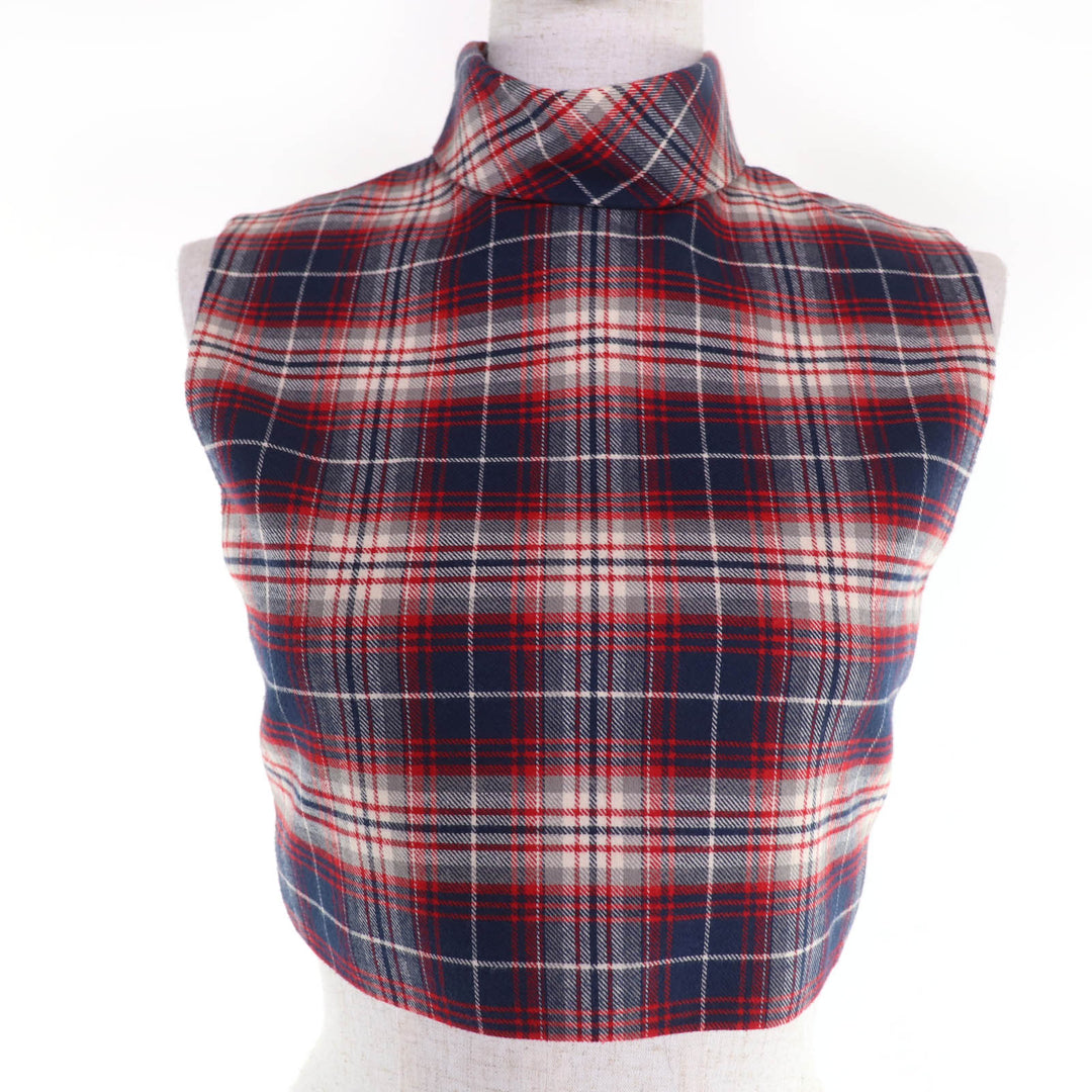 Pristine CELINE tops Flannel check cropped sleeveless top 34 2B543188O