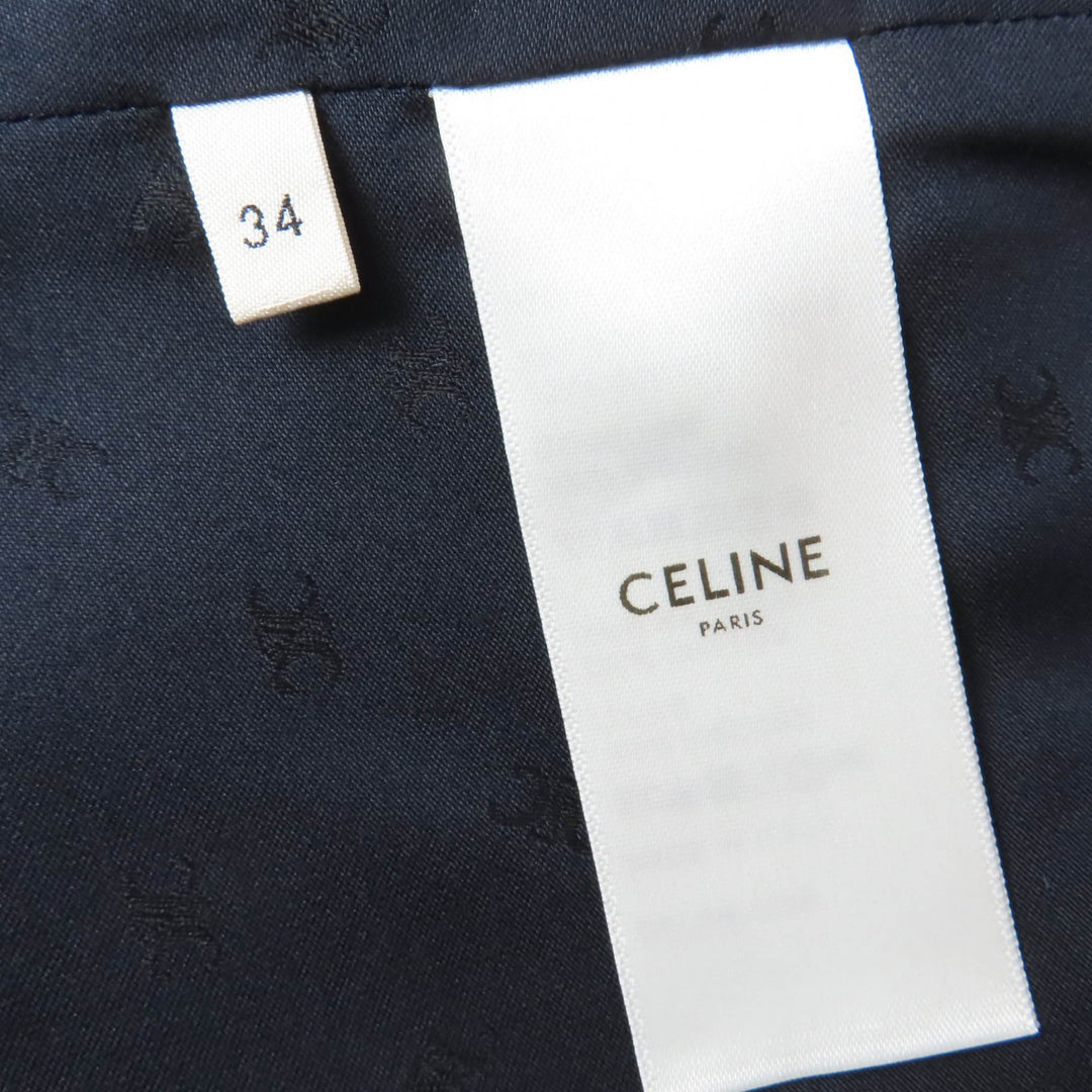 Pristine CELINE tops Flannel check cropped sleeveless top 34 2B543188O