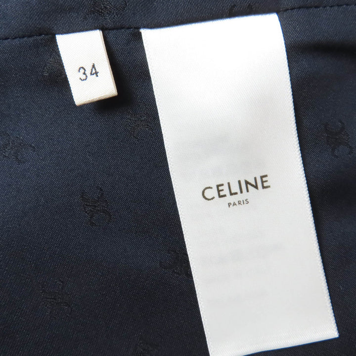 Pristine CELINE tops Flannel check cropped sleeveless top 34 2B543188O
