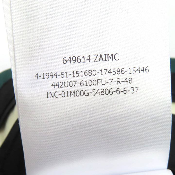 Pristine GUCCI Pants Center-creased slacks/trousers, unhemmed. green 48 649614
