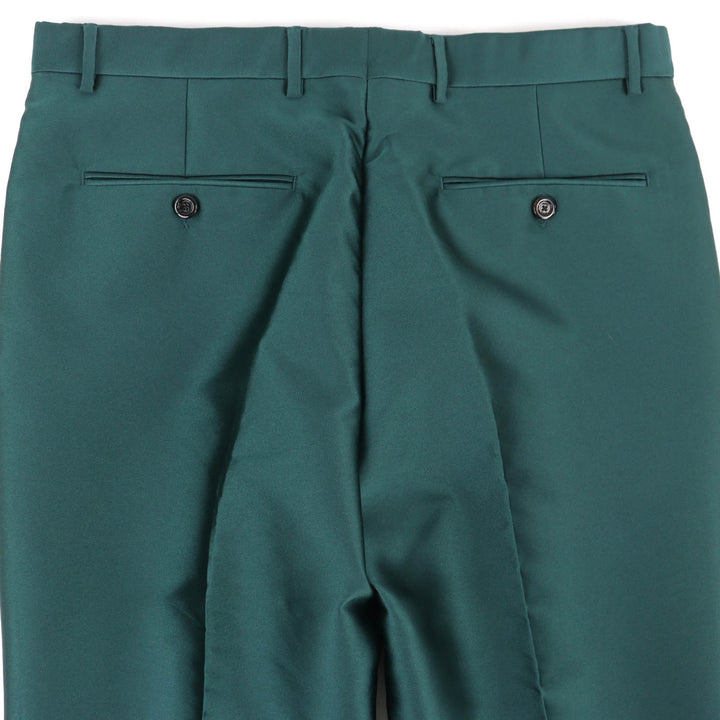 Pristine GUCCI Pants Center-creased slacks/trousers, unhemmed. green 48 649614