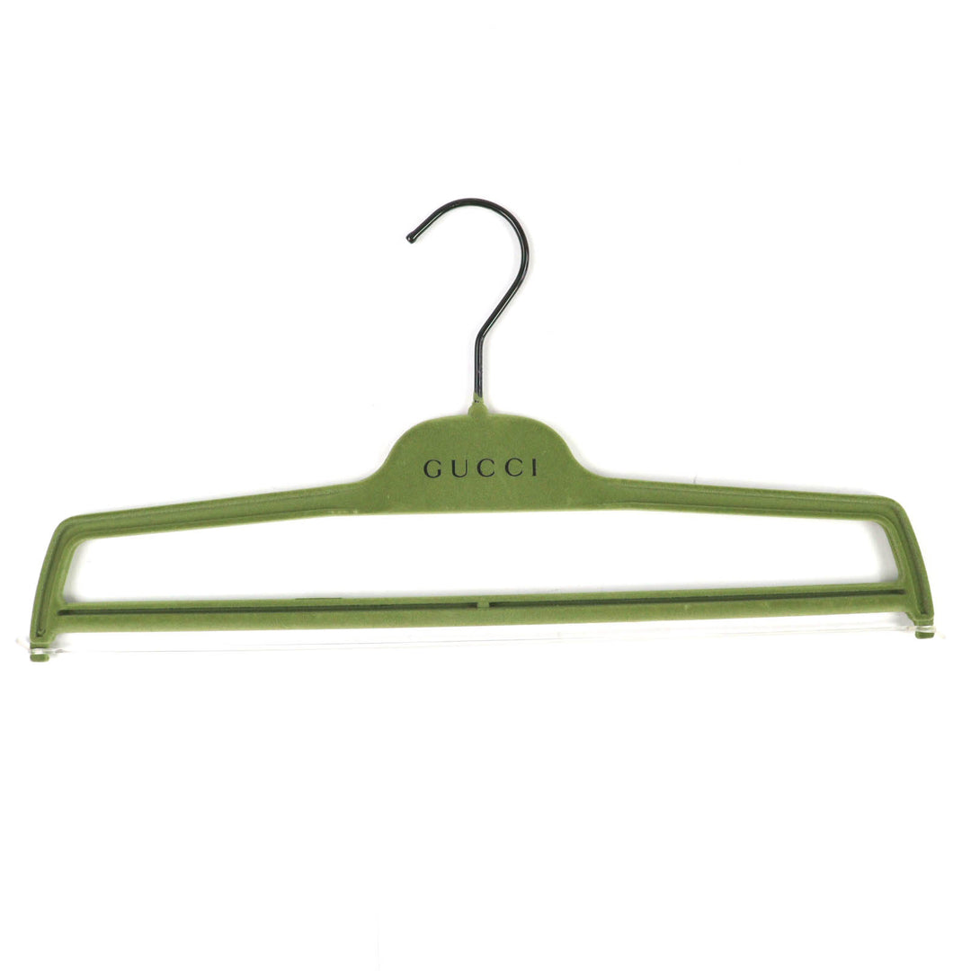 Pristine GUCCI Pants Center-creased slacks/trousers, unhemmed. green 48 649614