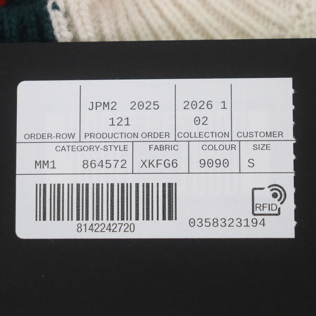 Excellent GUCCI sweater white wool mens S 864572