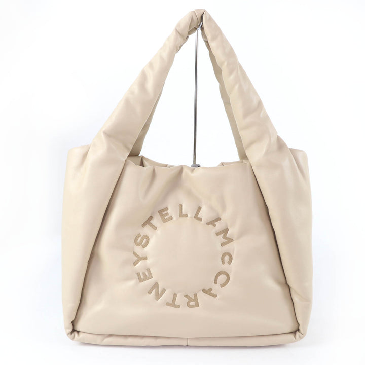 Excellent Stella McCartney Logo Puffy Tote Bag Circle logo pouch included