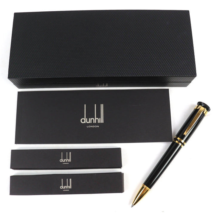 Excellent Dunhill Ballpoint pen Sentryman logo twist black mens