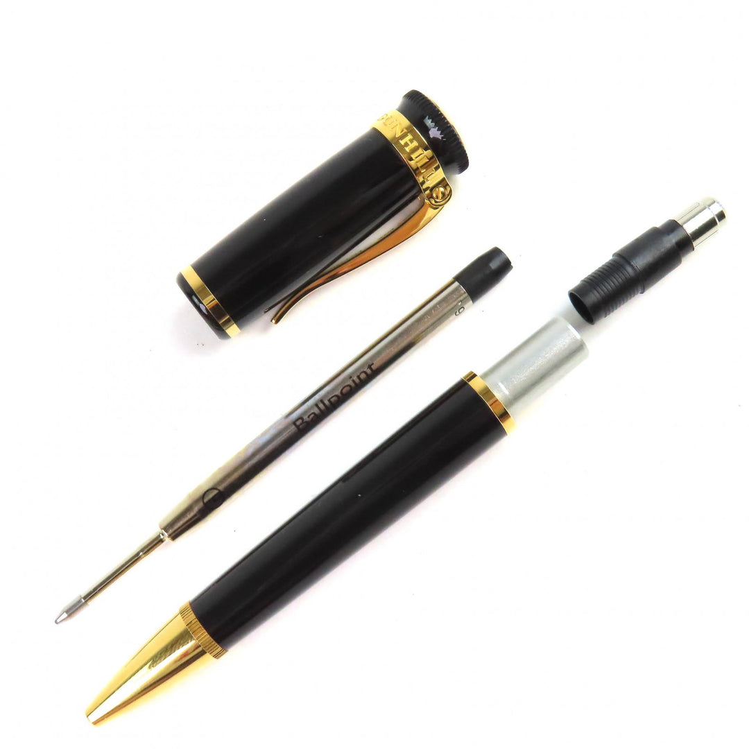 Excellent Dunhill Ballpoint pen Sentryman logo twist black mens
