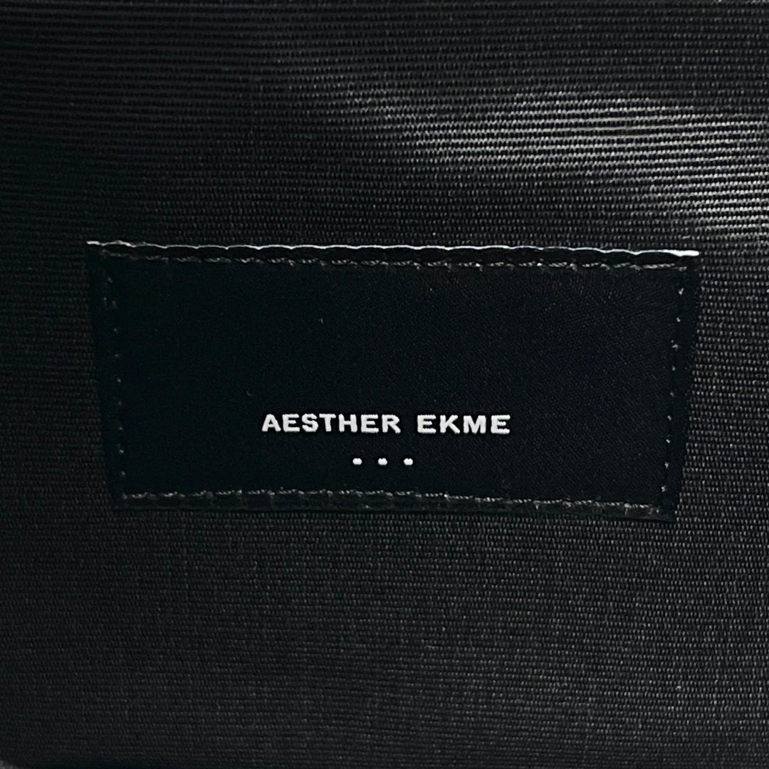 Excellent AESTHER EKME Shoulder Bag DEMI LUNE Asymmetrical Leather blue Women