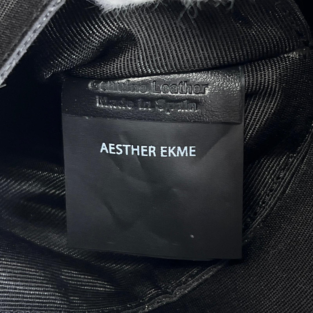 Excellent AESTHER EKME Shoulder Bag DEMI LUNE Asymmetrical Leather blue Women