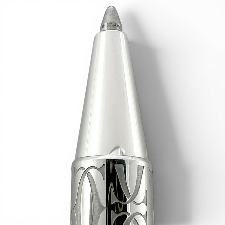 Excellent Cartier Ballpoint pen C de Cartier Double C Twist Type Silver mens