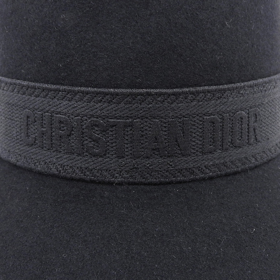 Excellent Christian Dior hat Logo Rabbit Felt Bucket Rabbit felt 56 15TCH923G893