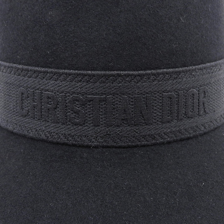 Excellent Christian Dior hat Logo Rabbit Felt Bucket Rabbit felt 56 15TCH923G893