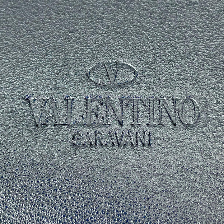 Pristine Valentino Garavani Clutch bag Camouflage Star Navy leather MY2P0483GAC