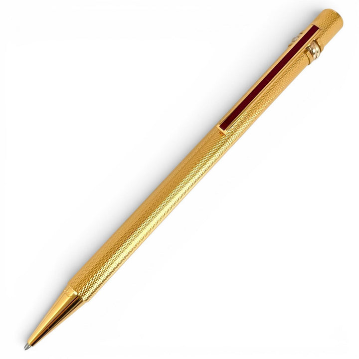 Excellent Cartier Ballpoint pen Trinity Twist Type gold mens