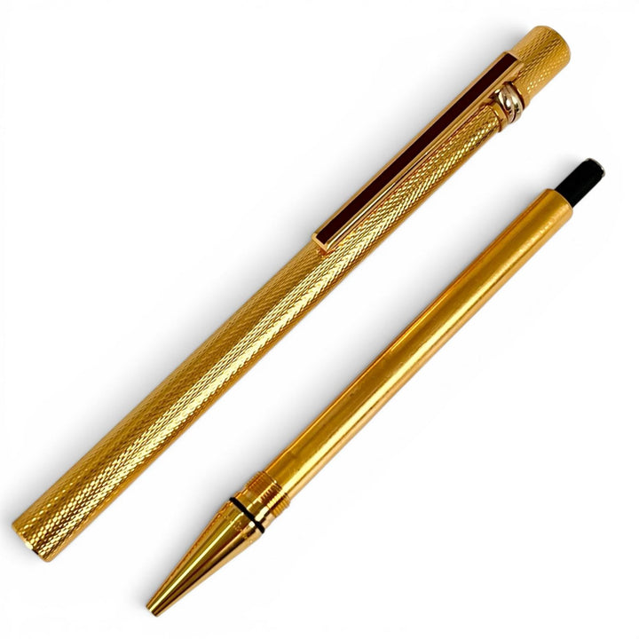 Excellent Cartier Ballpoint pen Trinity Twist Type gold mens