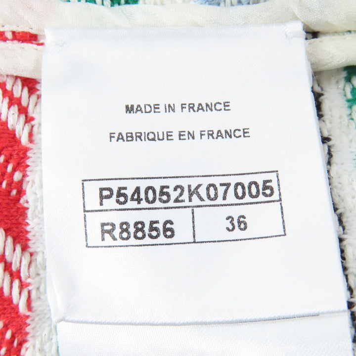 Great CHANEL tops Sleeveless knit white cotton Women 36 P54052K07005