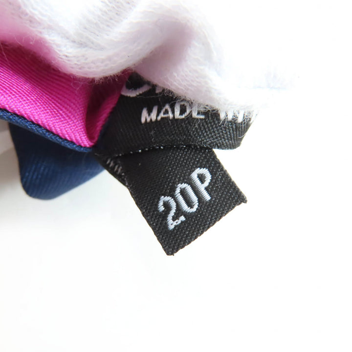 Pristine CHANEL scarf COCO Mark logo all-over pattern design silk 20P