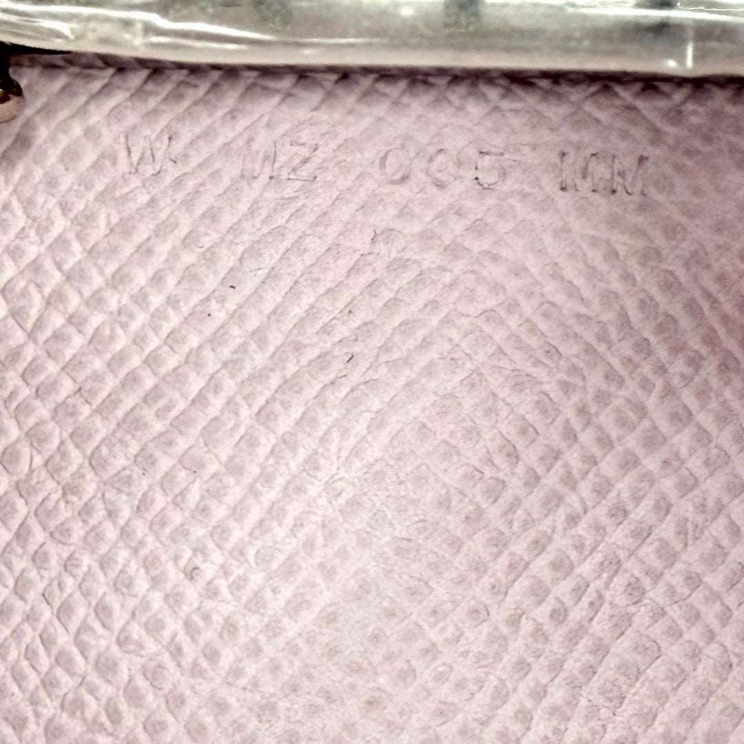 Pristine HERMES Key holder Bean 4 hooks mauve pail Epsom Leather Women
