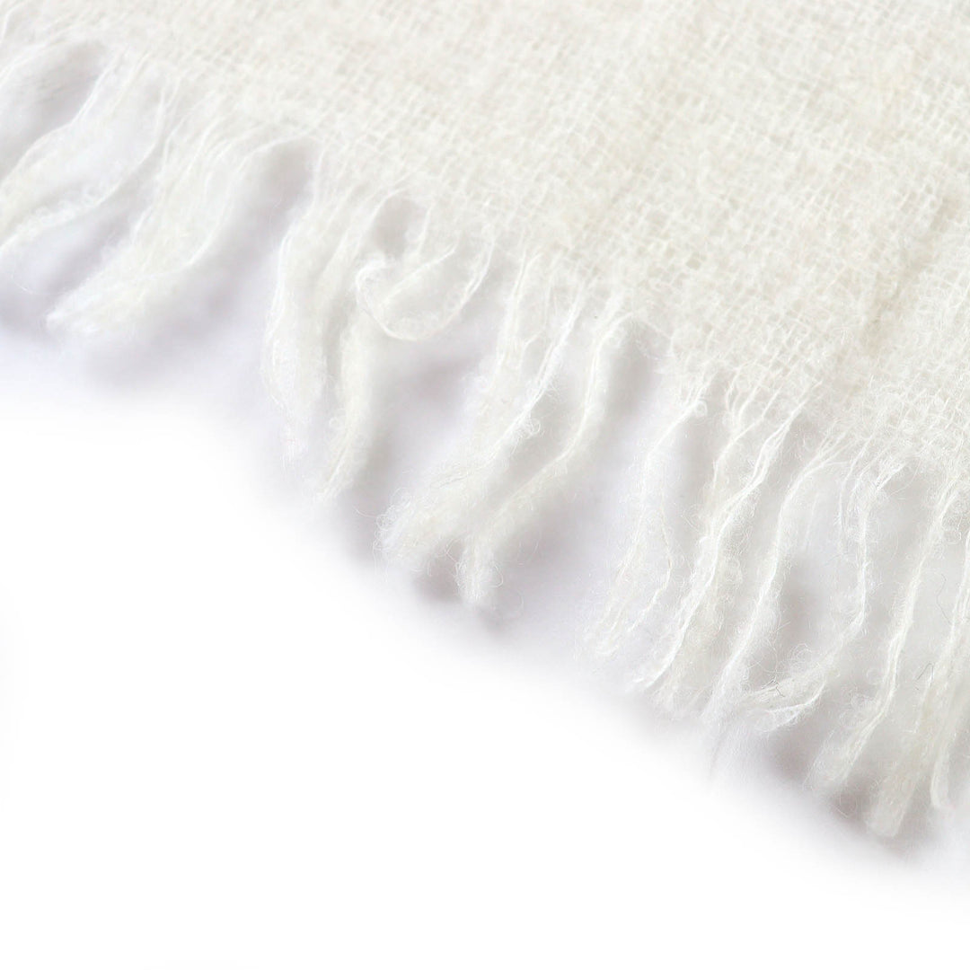 Pristine DIOR DENIM TEARS Scarf Logo embroidery alpaca 39E0006A0877