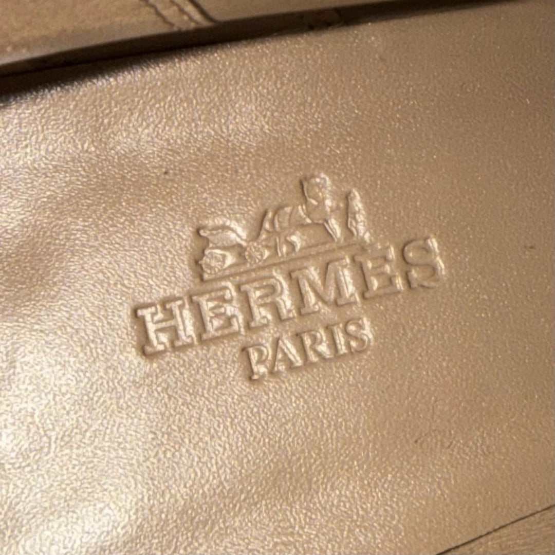 Excellent HERMES short boots Saint Germain black leather Women 35.5 182102Z