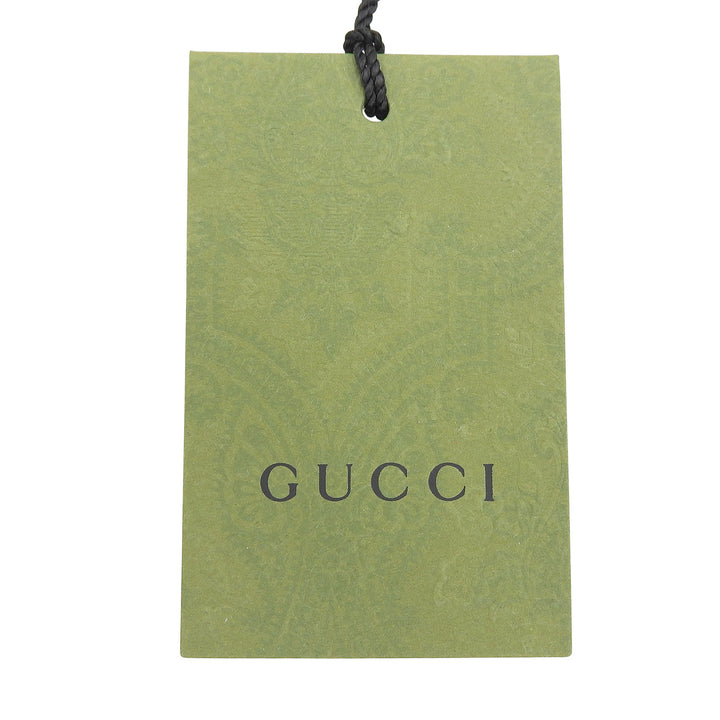 Pristine GUCCI tie BEE GG pattern Navy silk mens 545078