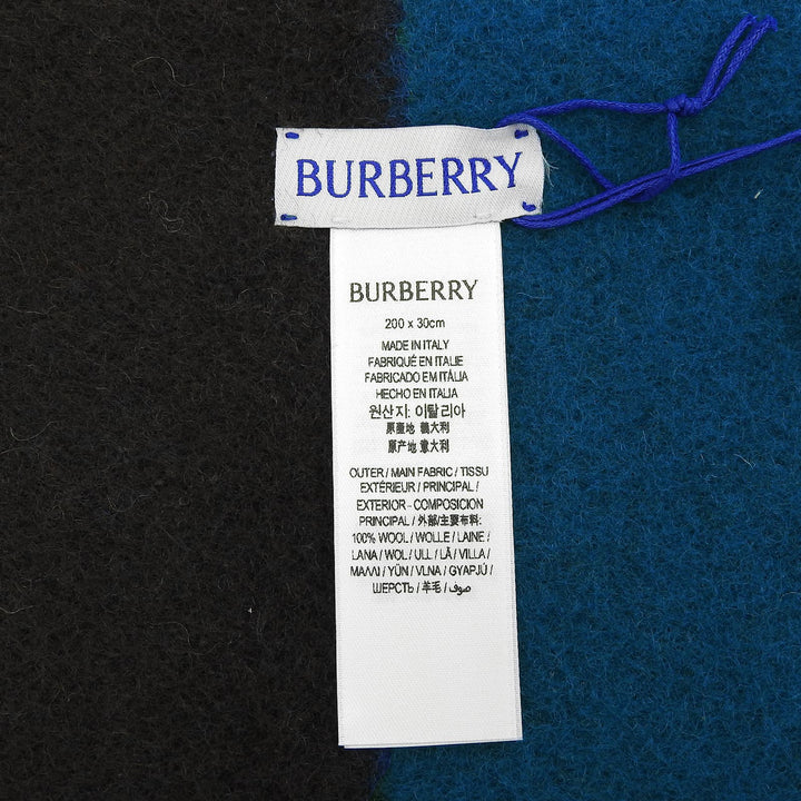 Pristine BURBERRY Scarf EKD Print Wool Hood Hooded Scarf wool 8090770