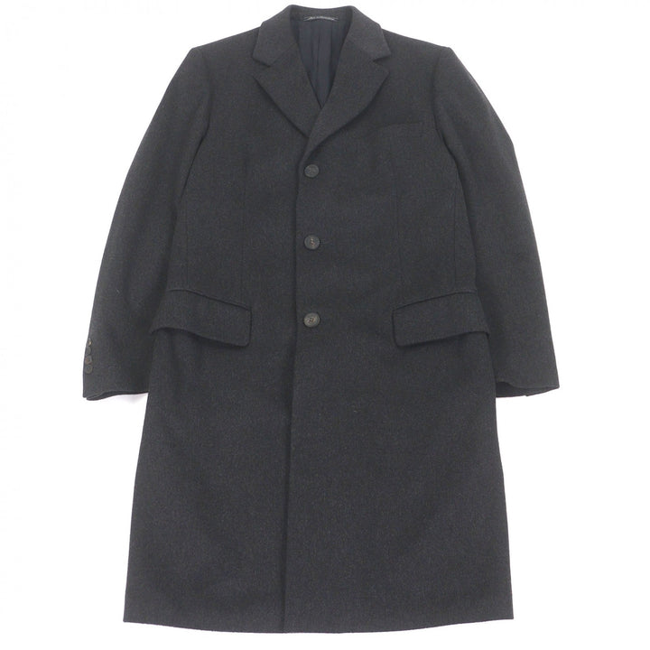 Excellent GUCCI Chester coat Tom Ford Charcoal gray wool mens 46