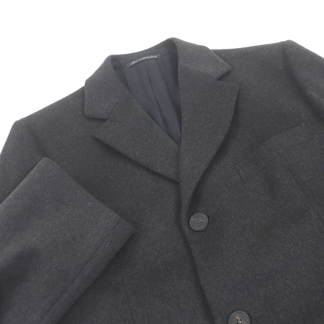 Excellent GUCCI Chester coat Tom Ford Charcoal gray wool mens 46