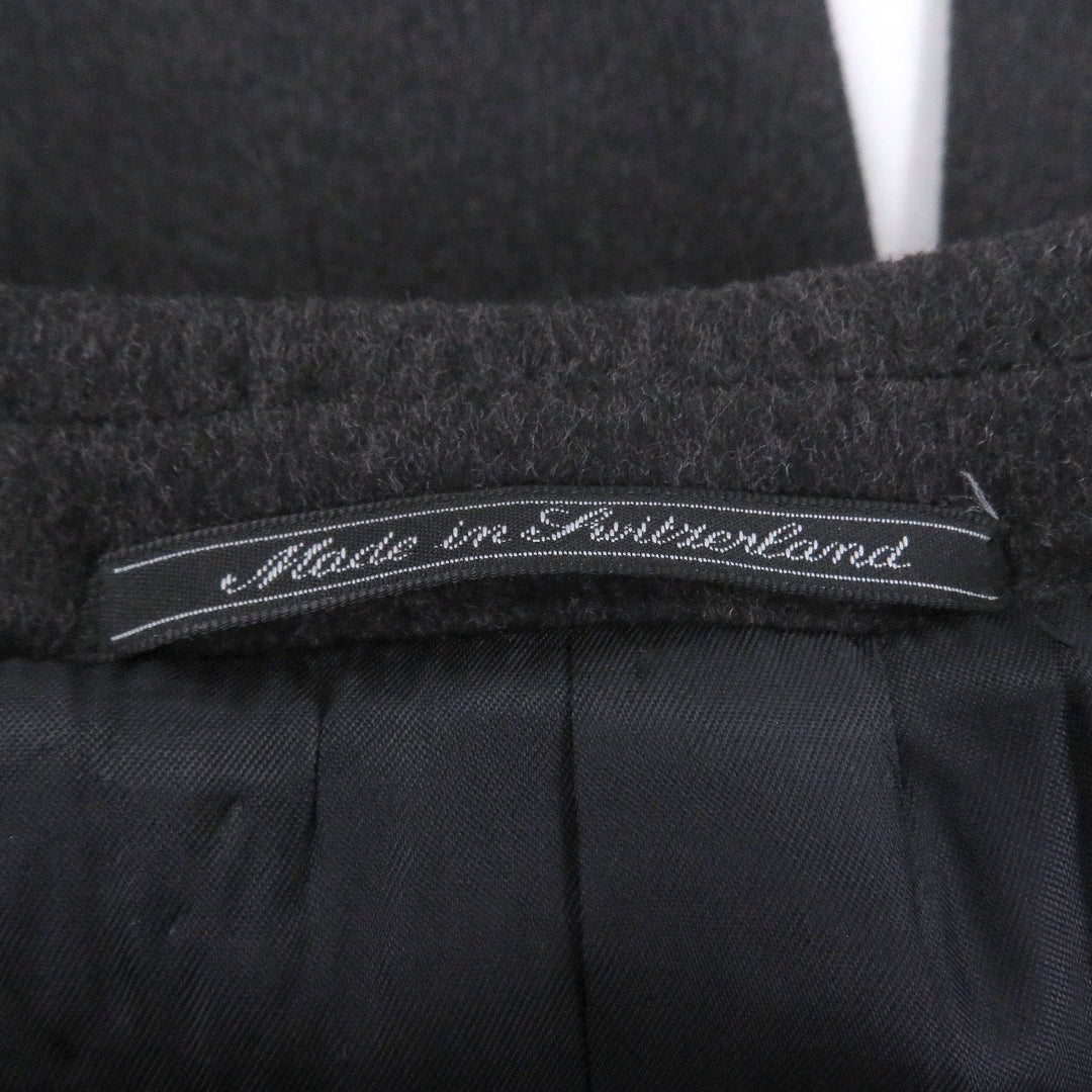 Excellent GUCCI Chester coat Tom Ford Charcoal gray wool mens 46