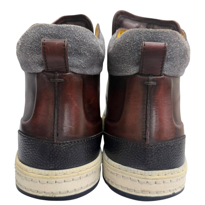 Very Good Berluti High cut sneakers Play time Calligraphy Bordeaux Patine