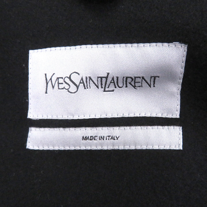 Great YVES SAINT LAURENT coat Cassandra logo double-breasted jacket