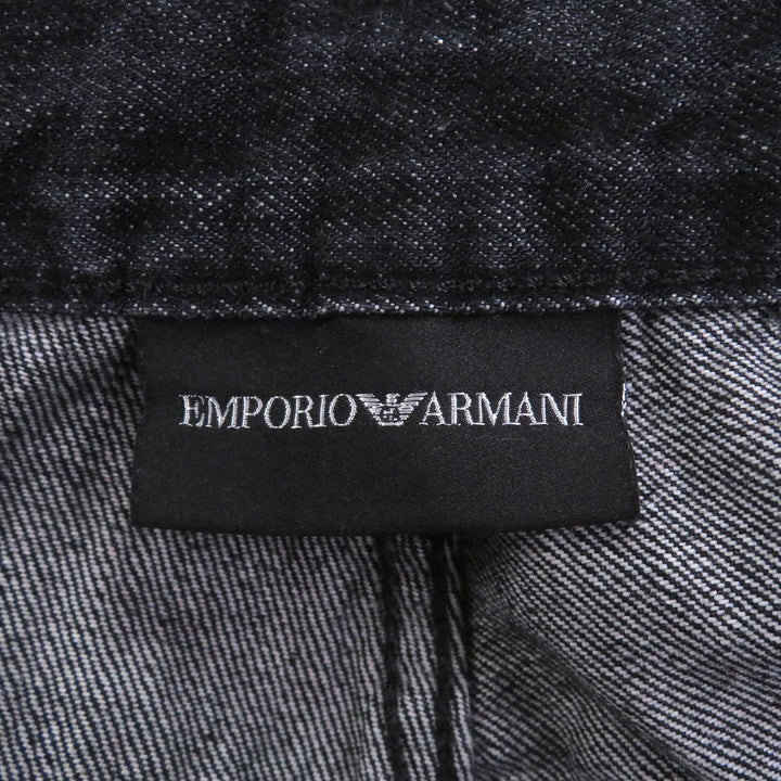Excellent EMPORIO ARMANI Denim pants Black tag black cotton