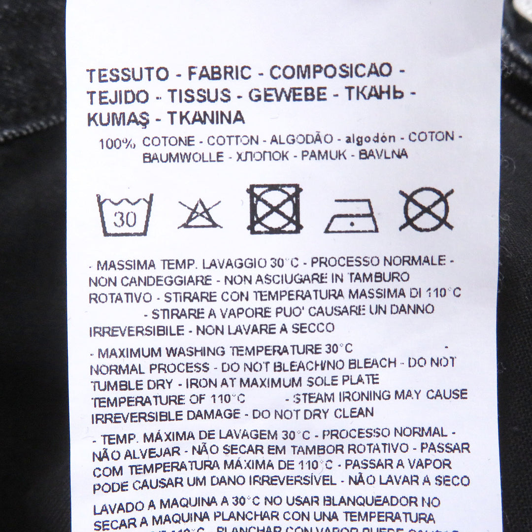 Excellent EMPORIO ARMANI Denim pants Black tag black cotton