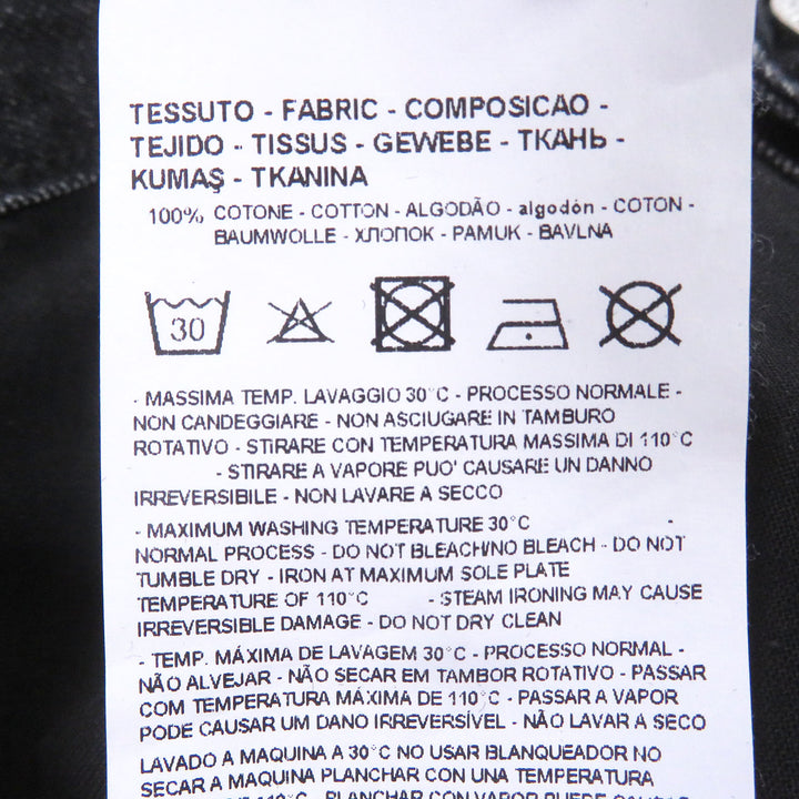 Excellent EMPORIO ARMANI Denim pants Black tag black cotton