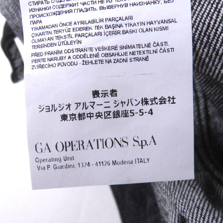 Excellent EMPORIO ARMANI Denim pants Black tag black cotton