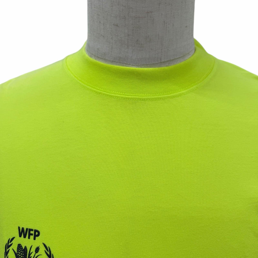 Pristine BALENCIAGA Short sleeve T-shirt WORLD FOOD PROGRAMME yellow XS 612966